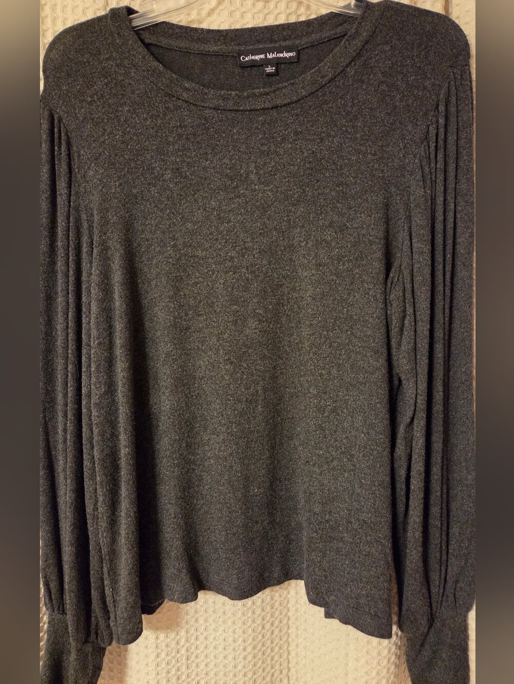 Catherine Malandrino Soft Knit, Charcoal Gray, Size L